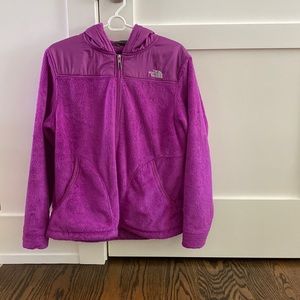 gently worn purple north face jacket